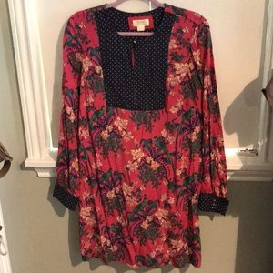 Long sleeve floral dress sz 6